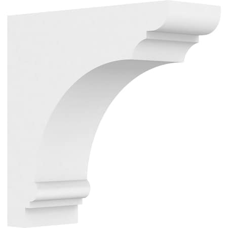 Ekena Millwork Standard Hughes Architectural Grade PVC Bracket, 3 1/2"W x 10"D x 10"H BKTP04X10X10HUG